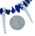 Sterling Silver Lapis And Turquoise Southwest Warrior Bead Necklace LX114221